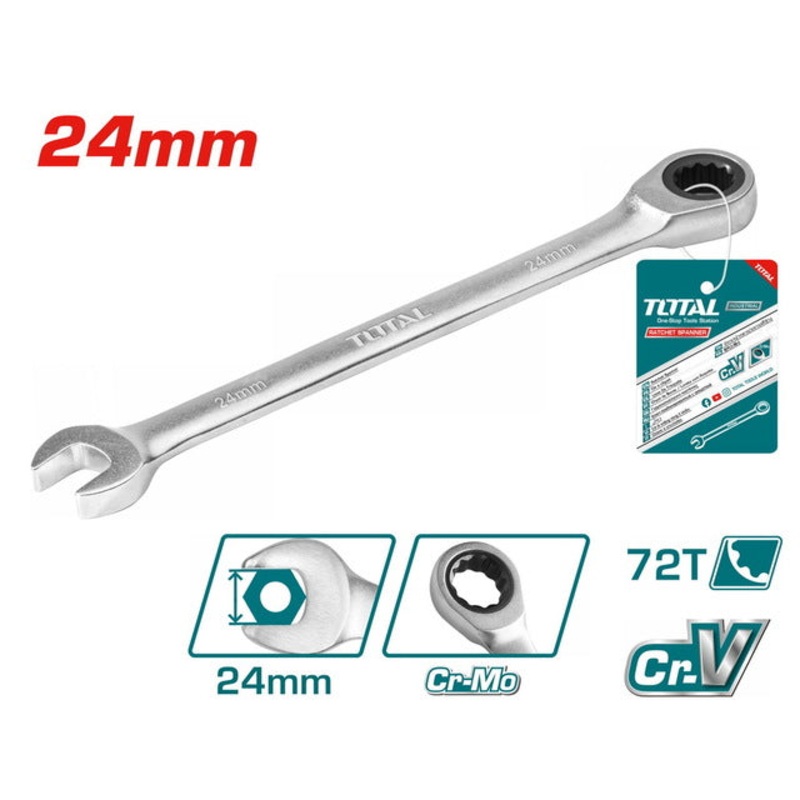 TOTAL Ratchet spanner 24mm (TCSPAR241)