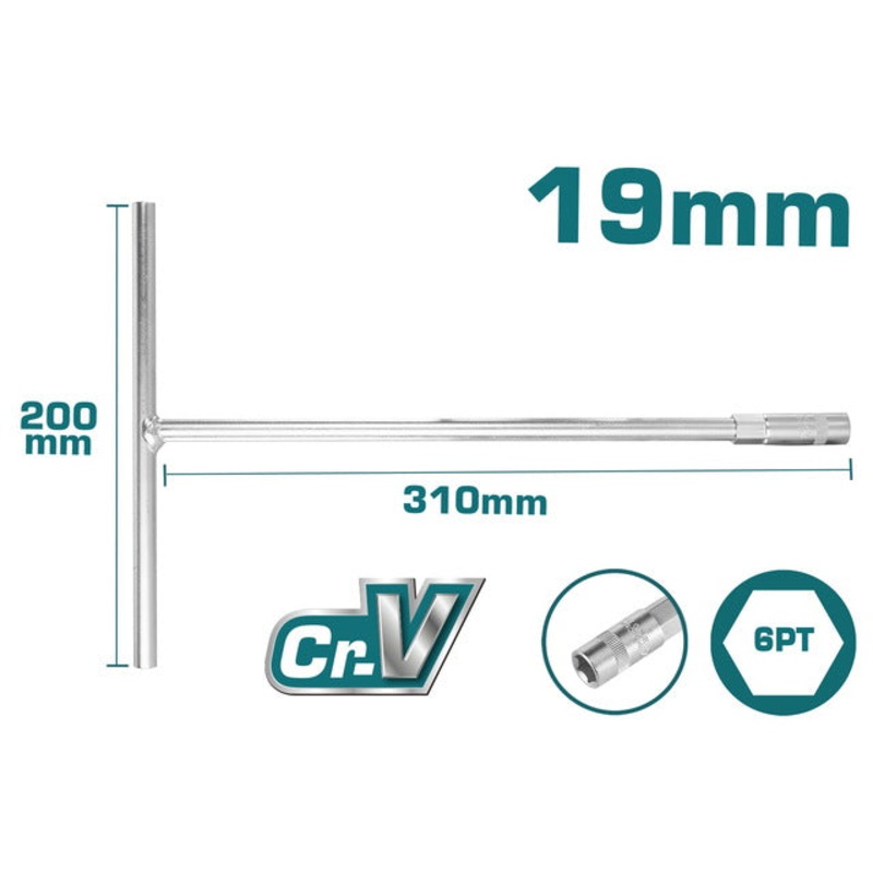 TOTAL T-Handle Socket Wrench 19mm (THTSW1906)