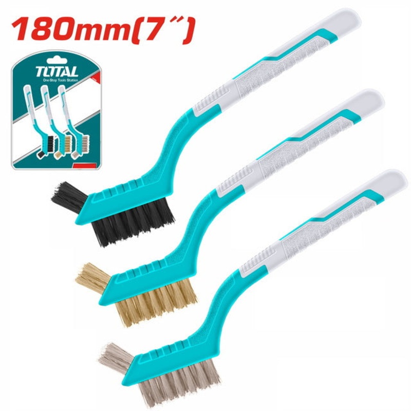 TOTAL 3 PCS Abrasive Brush Set (TAC38033)