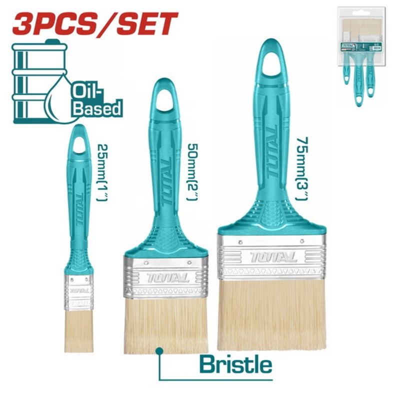 TOTAL 3pcs Paint Brush Set (THT8450301)
