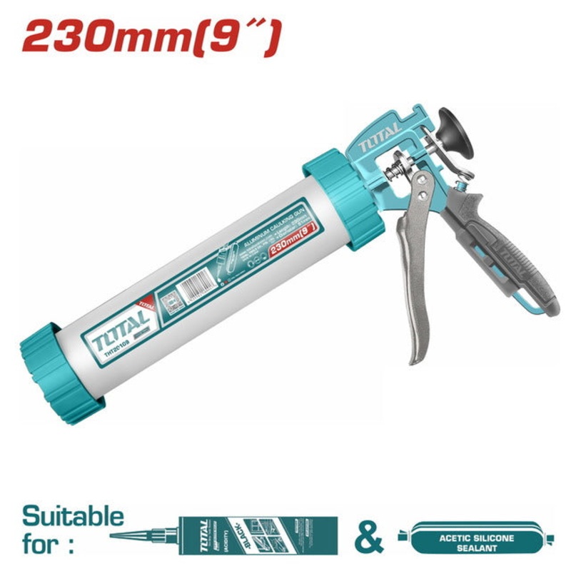 TOTAL Aluminum Caulking Gun 9" (THT20109)
