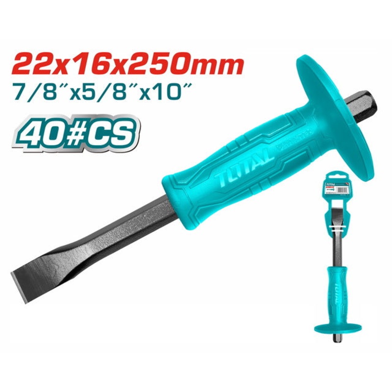 TOTAL Chisel with Plastic Handle 250mm (THT4211026)
