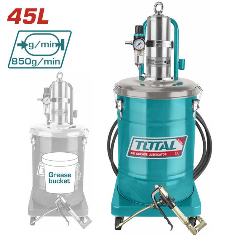 TOTAL PROFESSIONAL AIR GREASE LUBRICATOR 45Lit (THT118452)