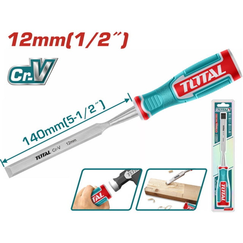 TOTAL WOOD CHISEL 12mm (THT41126)