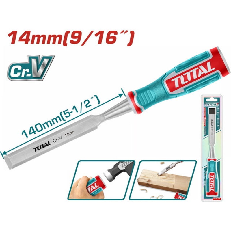 TOTAL WOOD CHISEL 14mm (THT41146)