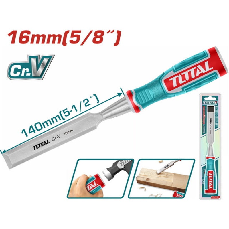 Wood chisel 16mm TOTAL THT41166