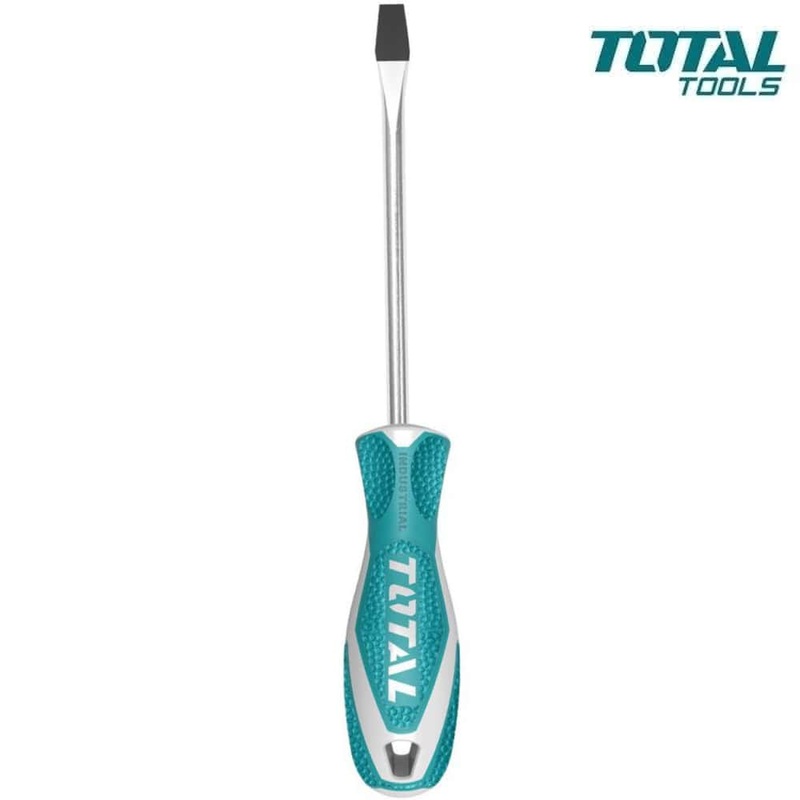 High Quality Industrial Grade Slit Screwdriver - TOTAL SLOTTED SCREWDRIVER SL 8X200mm (THT21886) - by Total