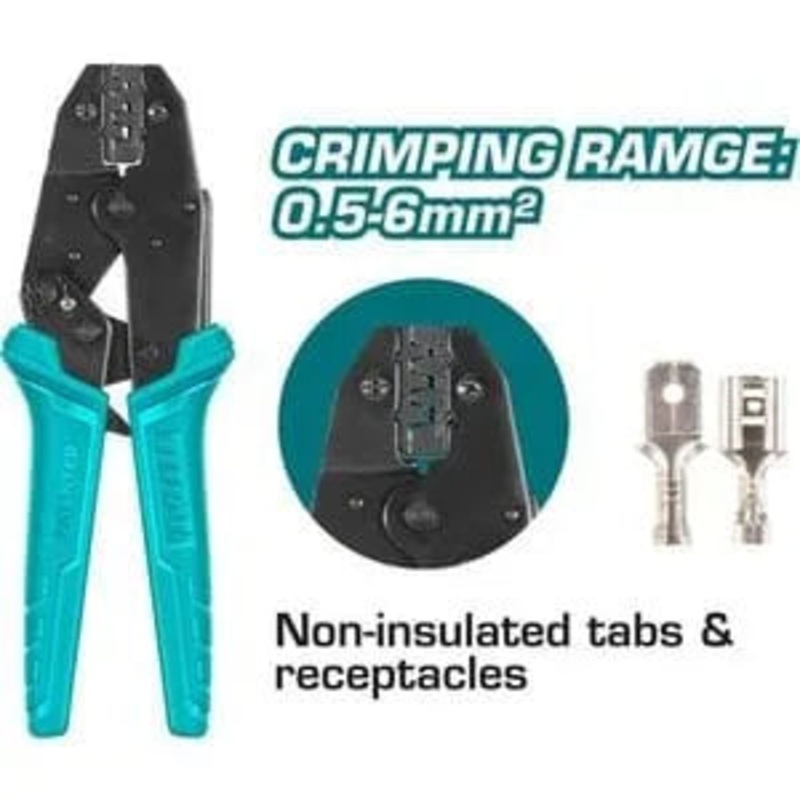 THCPC0506 Total Ratchet Crimping Plier (Range 0.5-5.6mm2)