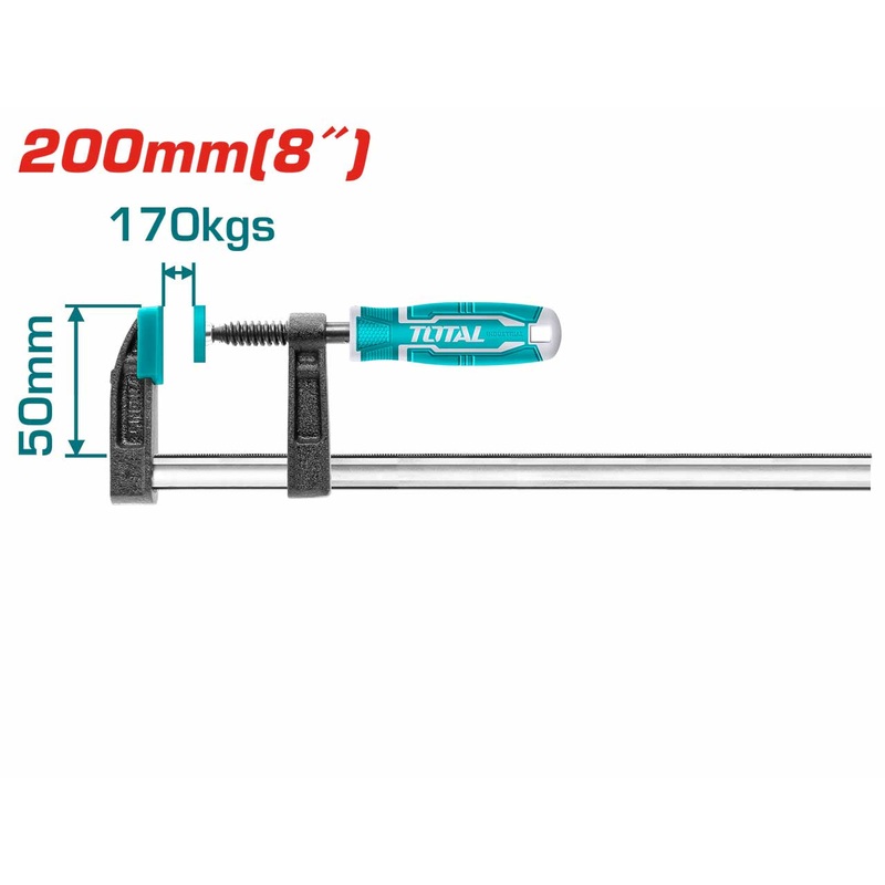 THT1320502 F Clamp with Plastic Handle