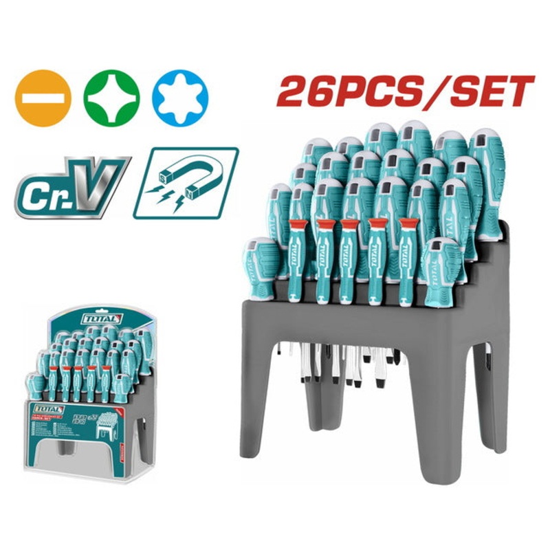 TOTAL 26PCS SCREWDRIVER SET (THT250626)