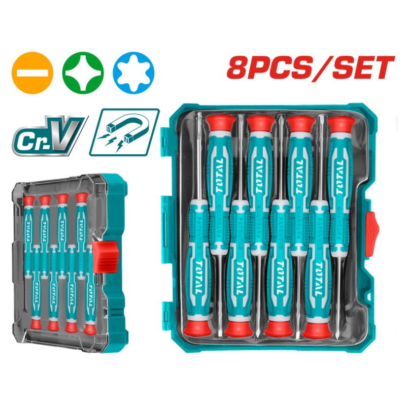 Total 8PCS Precision Screwdriver Set THT250826