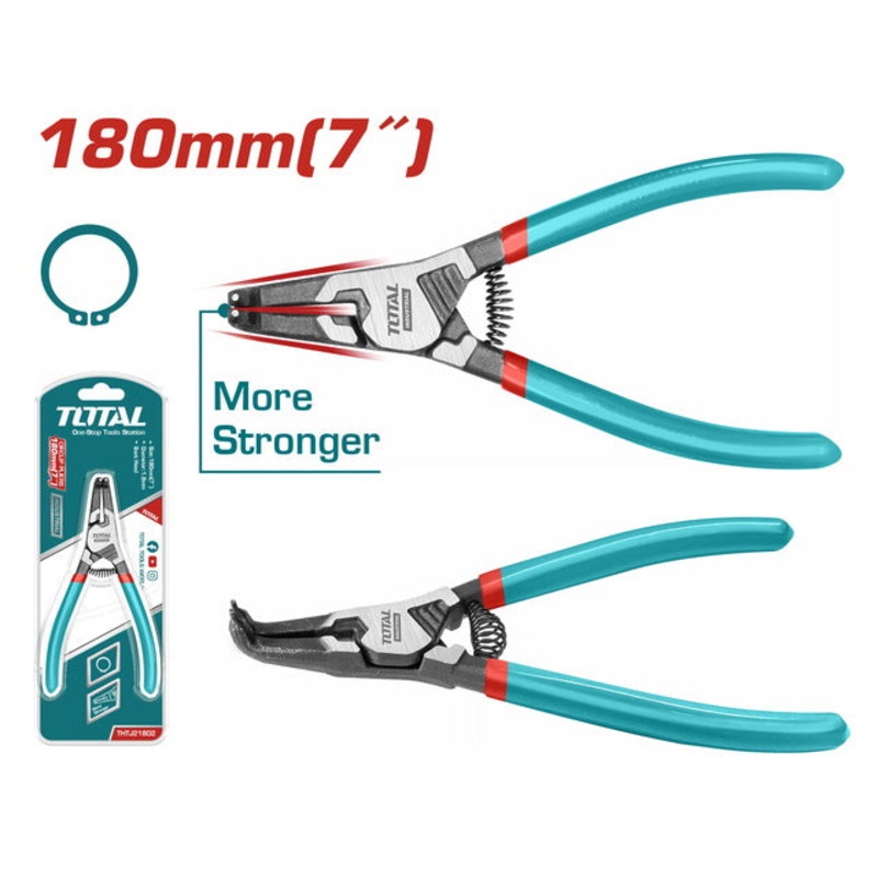 TOTAL Circlip pliers 7" / 180mm (THTJ21802)