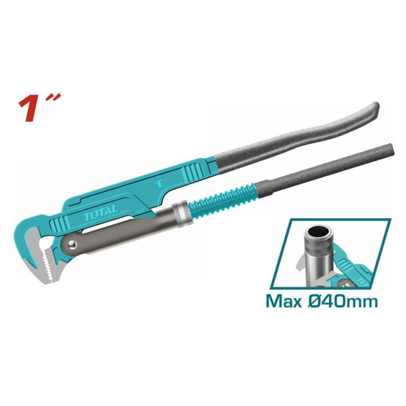 TOTAL HEAVY DUTY SWEDISH PIPE WRENCH 90o 1" (THT172011)