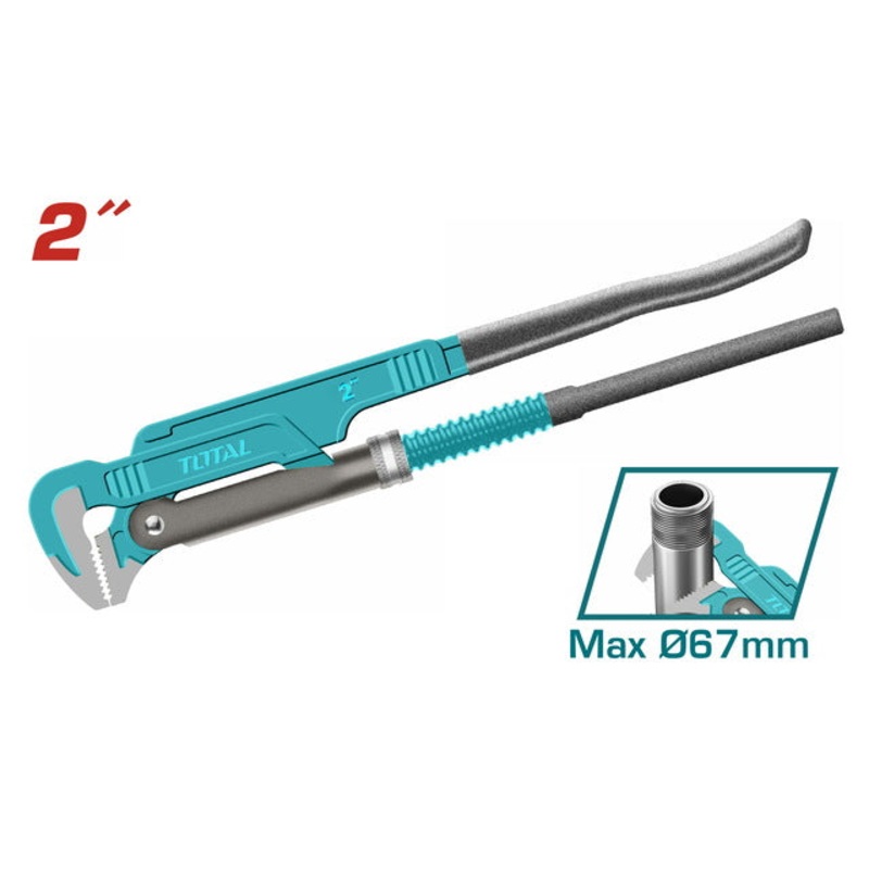TOTAL HEAVY DUTY SWEDISH PIPE WRENCH 90o 2" (THT172021)
