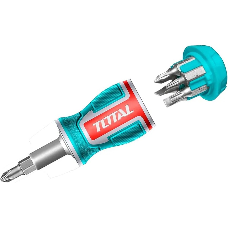 Total Tools 8 in 1 Stubby Screwdriver Set