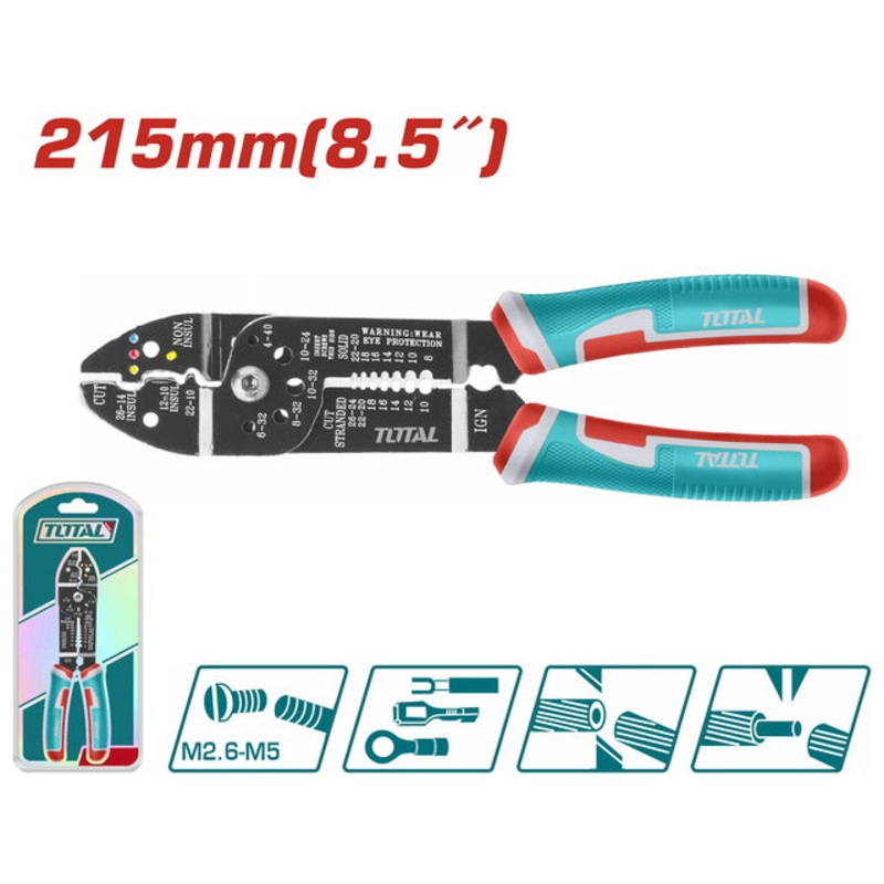 TOTAL WIRE STRIPPER 215mm (THT15851)