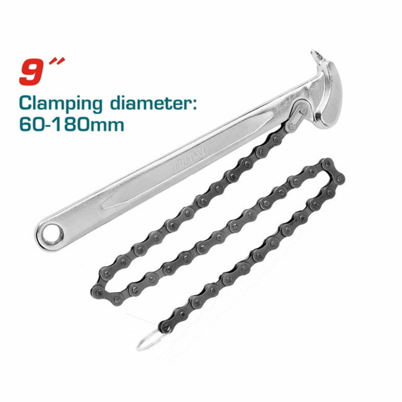 Total Chain Filter Wrench 9"