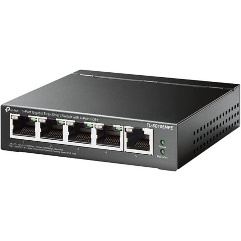 TP-Link TL-SG105MPE 5-Port Gigabit Easy Smart Switch