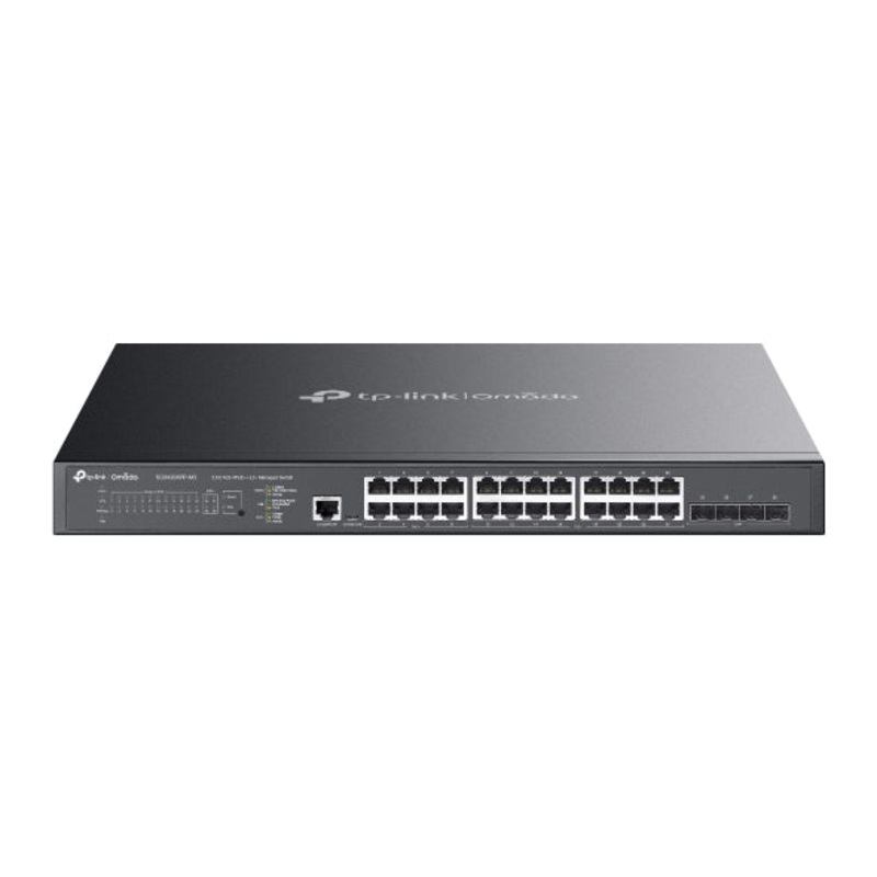 Omada 24-Port 2.5GBASE-T and 4-Port 10GE SFP+ L2+ Managed Switch with 16-Port PoE+ & 8-Port PoE++