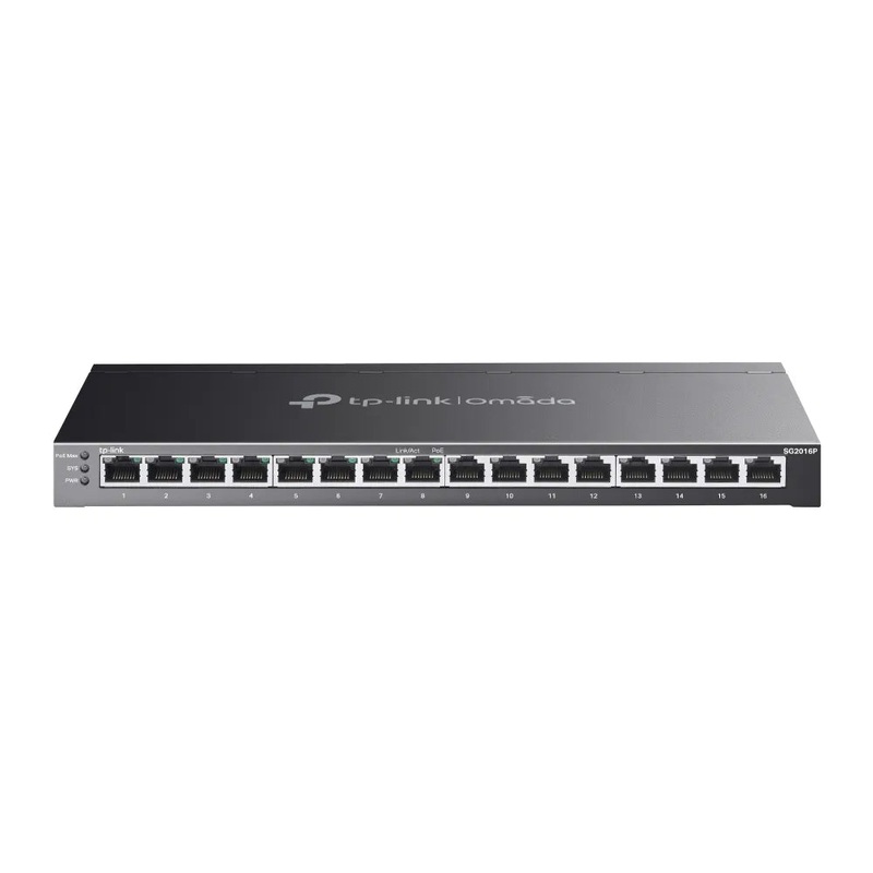 TL-SG2016P | JetStream 16-Port Gigabit Smart Switch with 8-Port PoE+