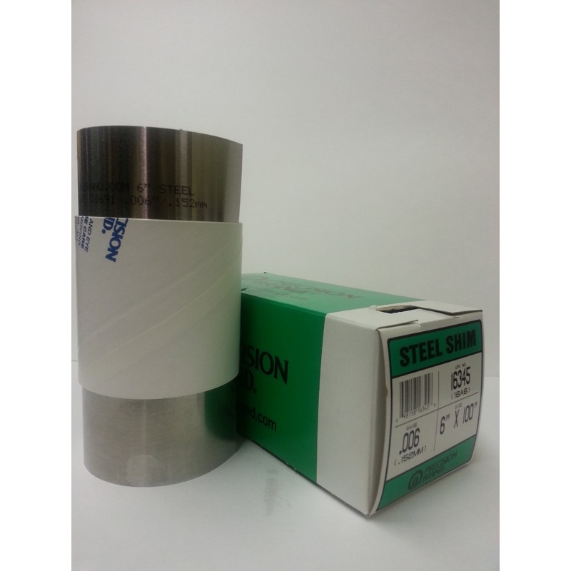 .0015 6"x100" ROLL STEEL SHIM