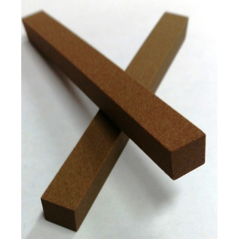 4x3/8 Med Grit A/O Square     Stone  Oil-filled