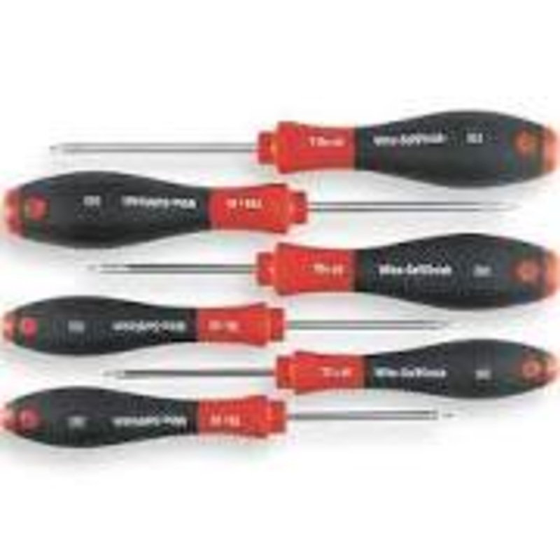 6pc TORX SoftFinish HANDLE    SET WIHA T6,T7,T8,T9,T10 & T15