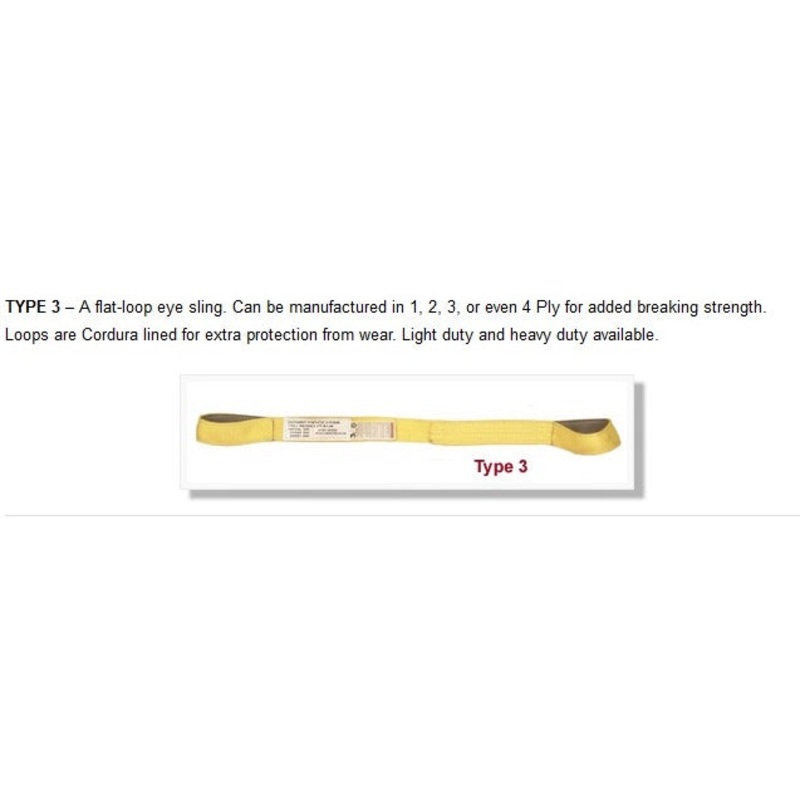 EEF-2-901-CLB-04 1" X 4'      H/DUTY EYE&EYE 2-PLY FLAT