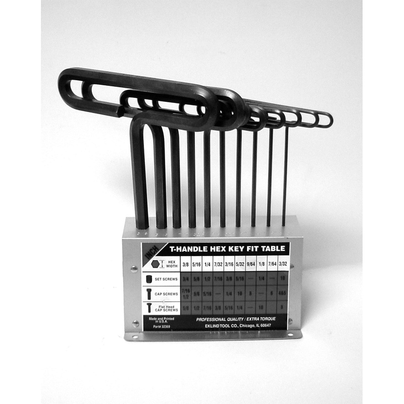 6" REG. T-HANDLE SET W/STAND  3/32-3/8 cap. #30160