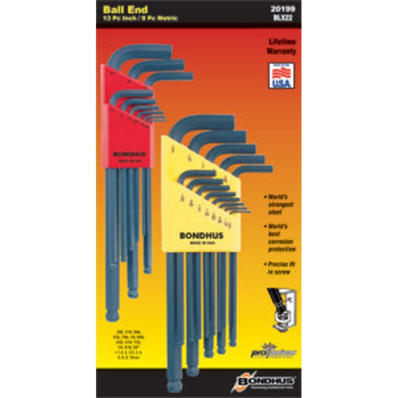 DOUBLE PACK BONDHUS BLX22     1.5mm-10mm .050-3/8 Ball