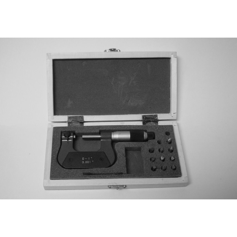 0-1 SCREW THREAD MICROMETER   .0001 grad. 3.5-64 tpi