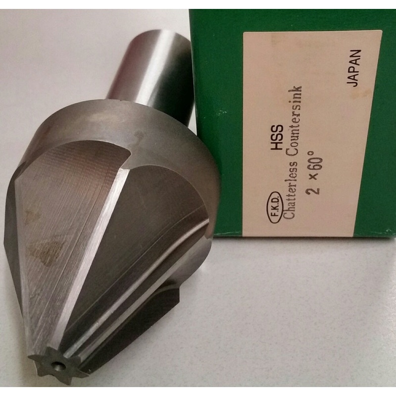 2"-60deg 6FL HSS Chatterless Countersink  FKD
