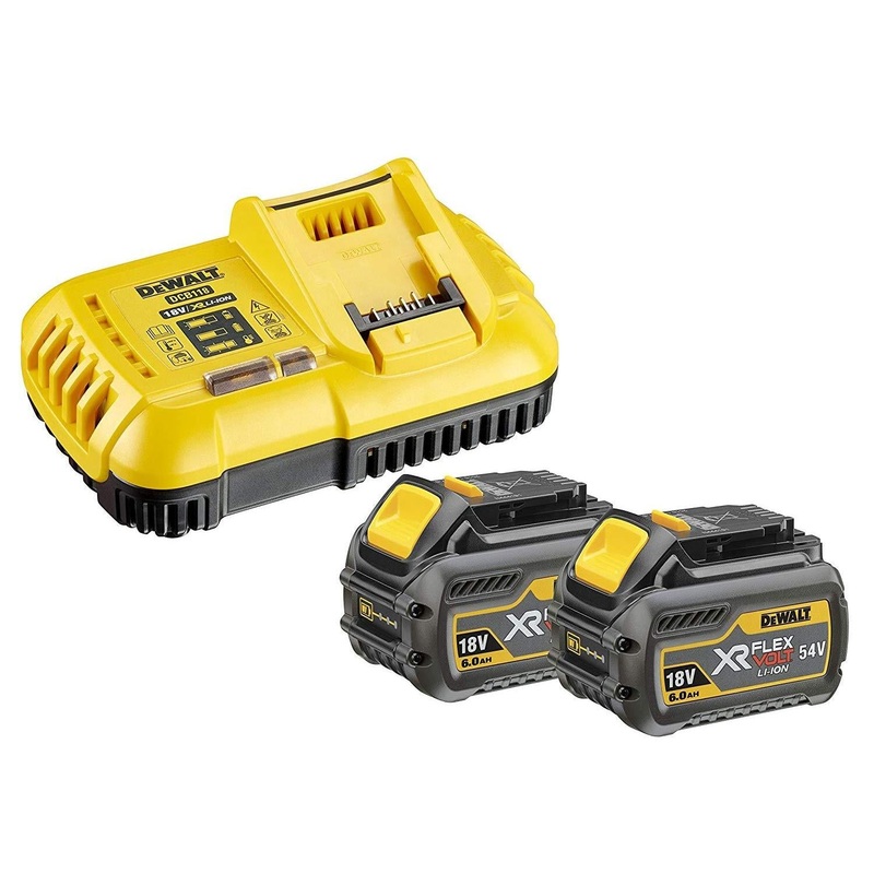 Dewalt Flexvolt 54V Battery + Charger Kits 6Ah DCB118T2