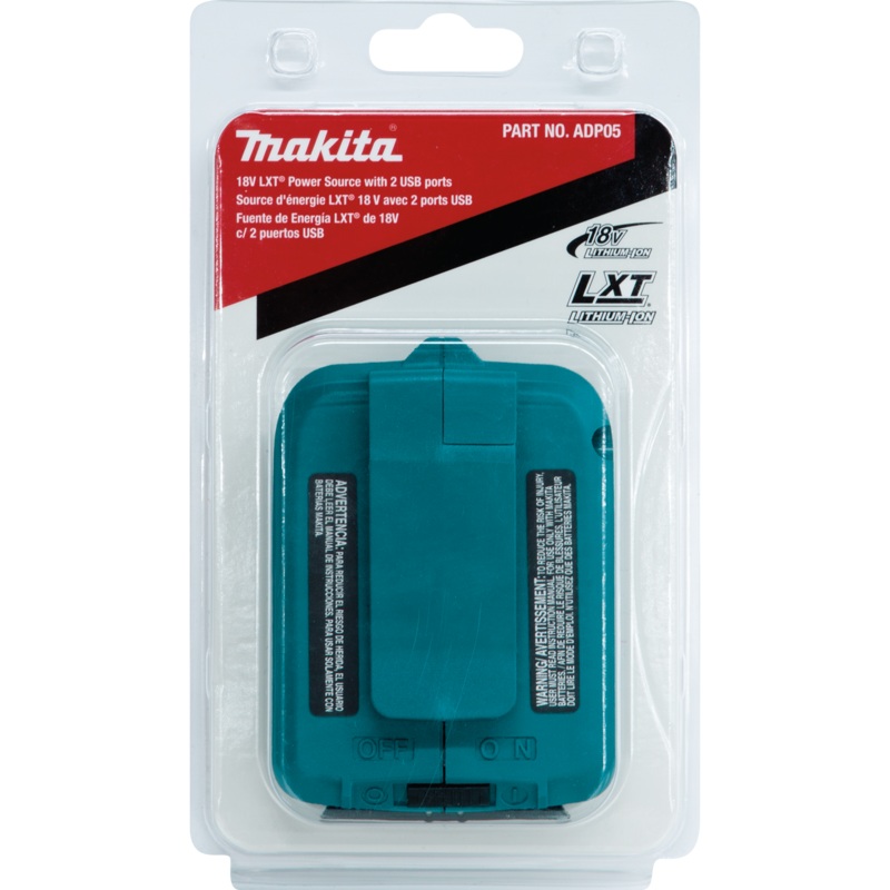 Makita 18v Cordless Adapter For USB Li-Ion ADP05 Solo