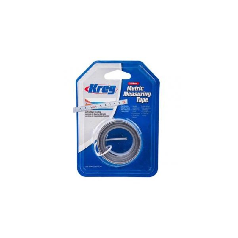 Kreg 3.5 Meter Self-Adhesive Measuring Tape (R-L Reading) KMS7728
