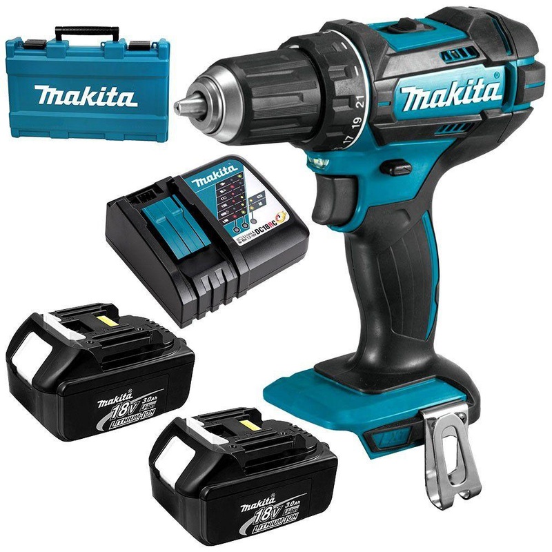 Makita 18v Cordless Drill Driver 3.0ah Kit DHP482RFE