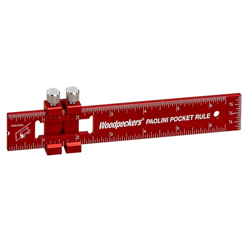 Woodpeckers Paolini Pocket Rule -150mm Aluminum PPR-150-19
