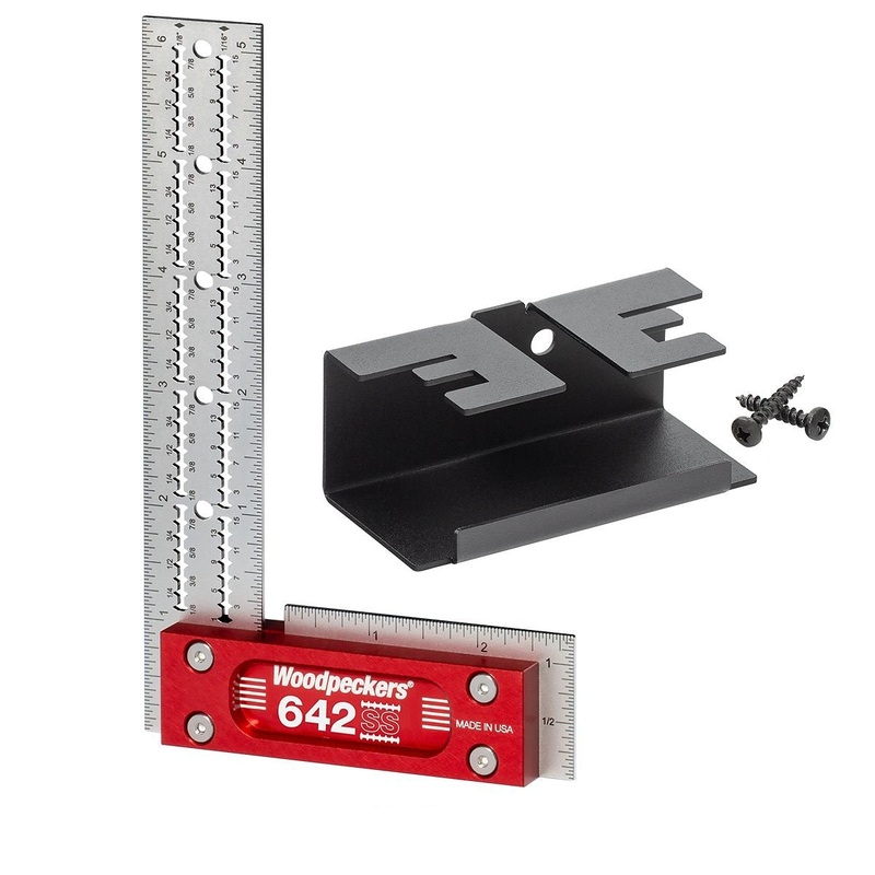 Woodpeckers Stainless Steel Square - 150mm With Rack-It SSSQ-150-24