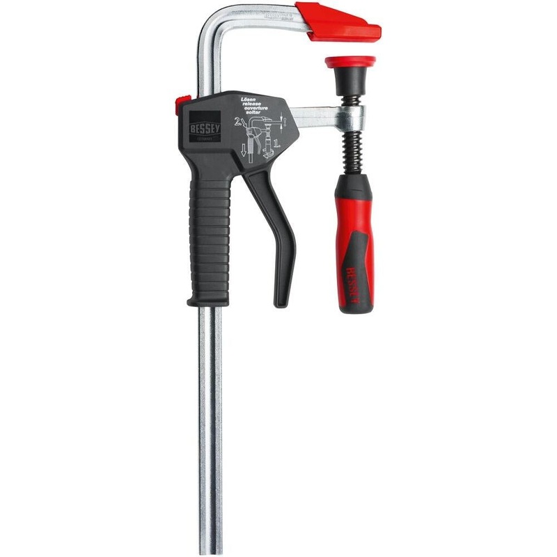Bessey One-handed clamp with 2K plastic handle EHZ-2K ( Select Size )
