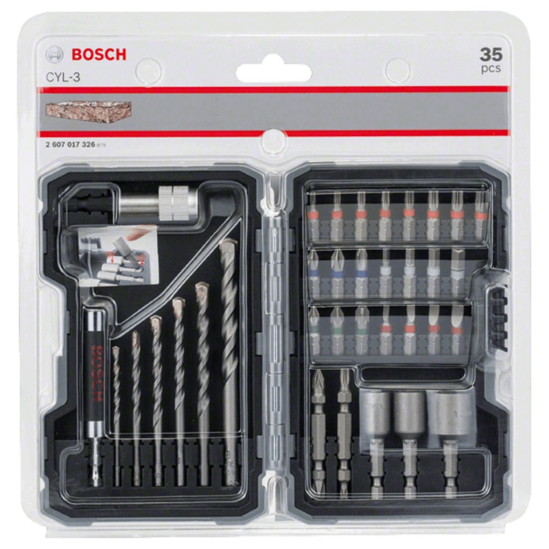 Bosch 35-piece CYL-3 drill and screwdriver bit set 2607017326