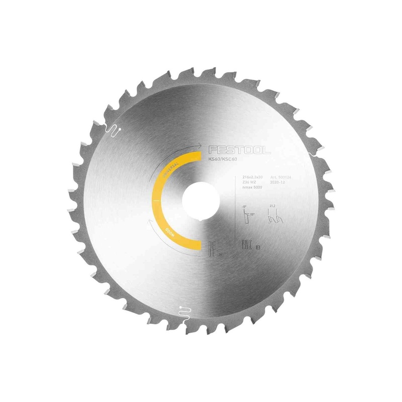 Festool Saw blade WOOD UNIVERSAL HW 216x2,3x30 W36 500124