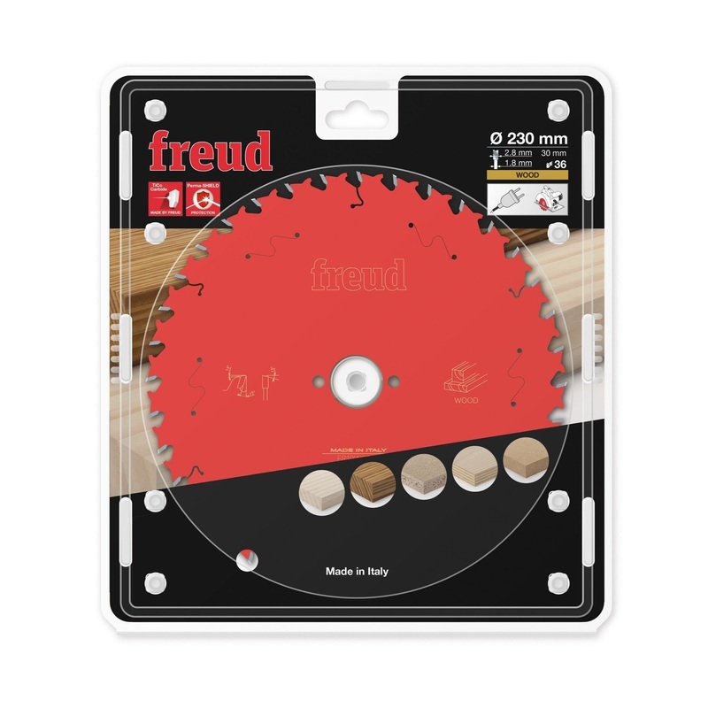 Freud TCT Circular Saw Blade 230MM X 2.8 X 30MM X 36T FR19W002H