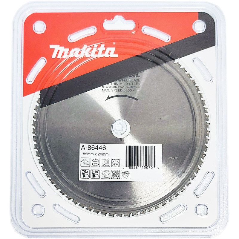 Makita Metal Cutting Blade 185mm x 20mm 70T A-86446