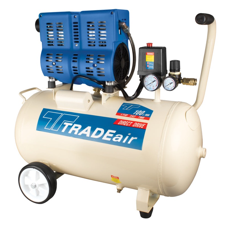 TradeAir Compressor 24L / 550W / 0,75HP Silent Oil Free