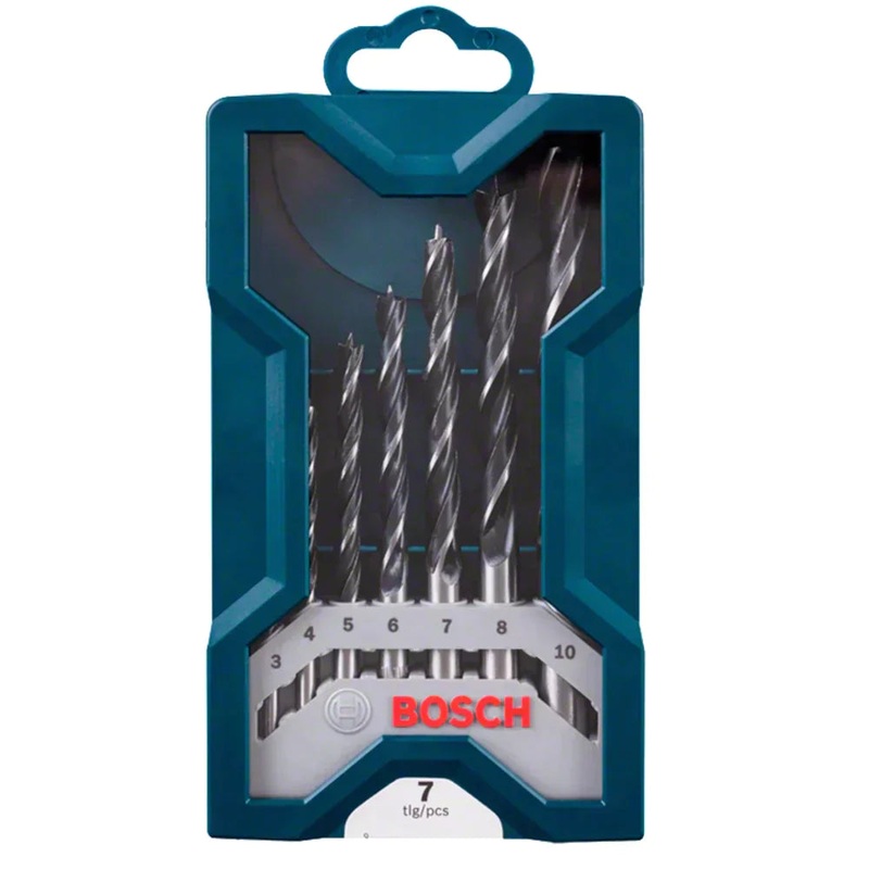 Bosch Brad Point Drill Bit Set 7pc 2607017505