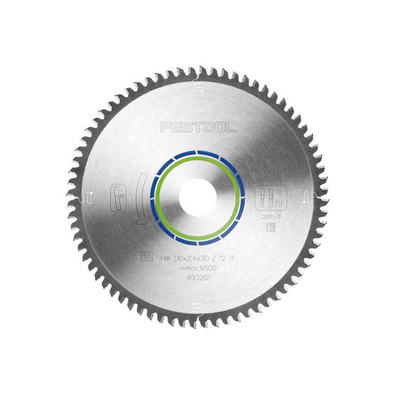 Festool Saw blade ALUMINIUM/PLASTICS HW 210x2,4x30 TF72 493201