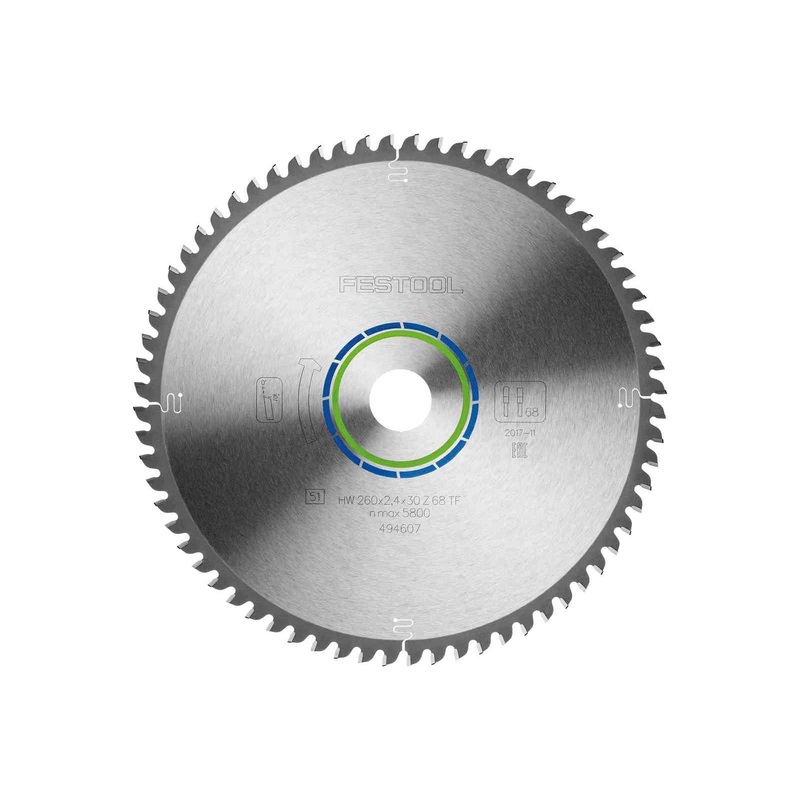 Festool Saw blade ALUMINIUM/PLASTICS HW 260x2,4x30 TF68 494607