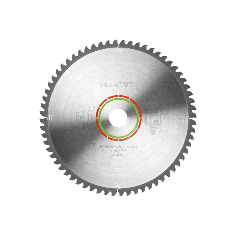Festool Saw blade LAMINATE/HPL HW 260x2,5x30 WZ/FA64 494606