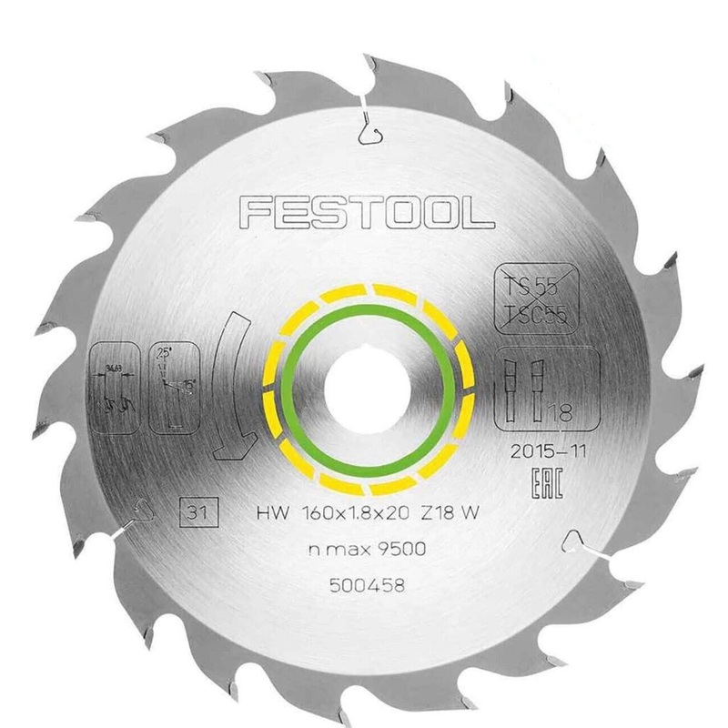 Festool Saw blade WOOD STANDARD HW 160x1,8x20 W18 500458