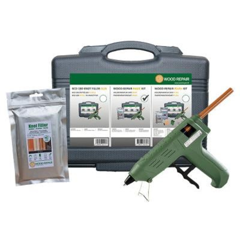 Wood Repair BASIC Kit, Knot Filling, inc. 8 x Thermelt Sticks, 220V